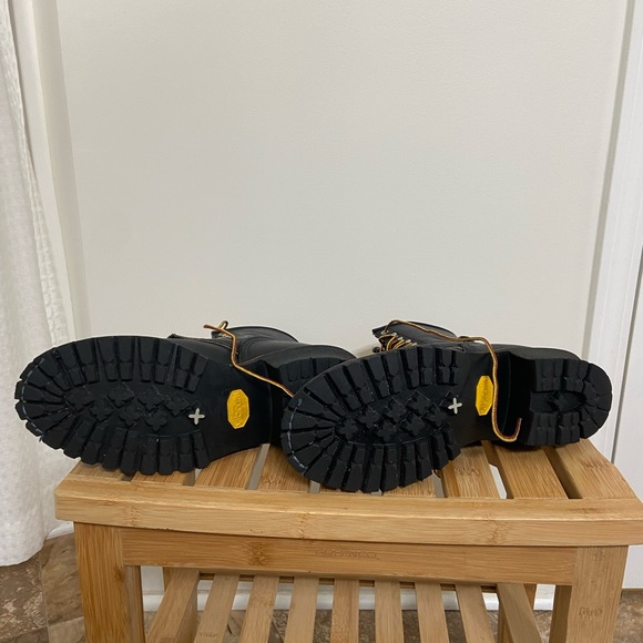 Red Wing Logger Firefighter model 699 Men’s 10d Black Leather Boots - Picture 4 of 10